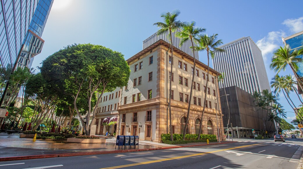 Downtown Honolulu which includes heritage architecture and a city