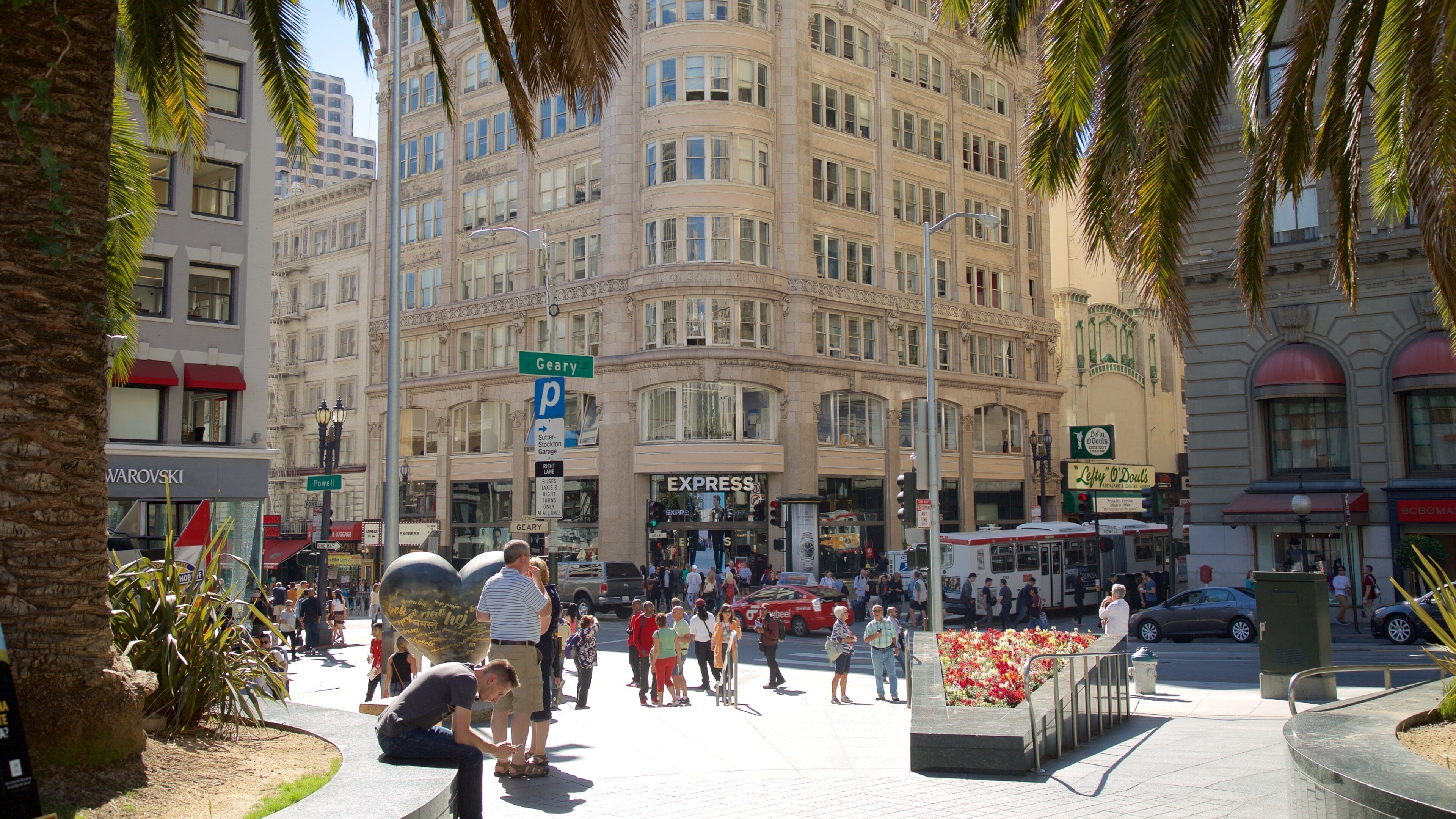 Union Square presenterar en stad, stadsutsikter och gatuliv