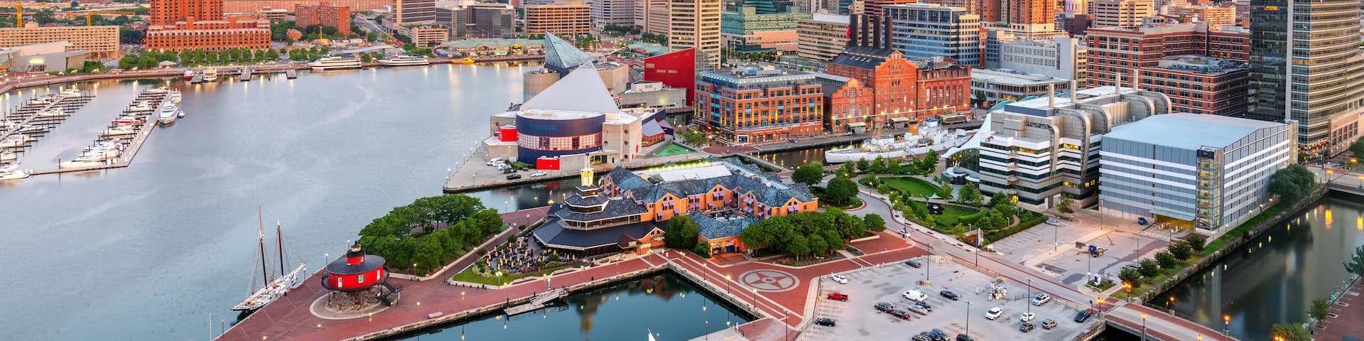 Baltimore, Maryland, USA Skyline over the Inner Harbor