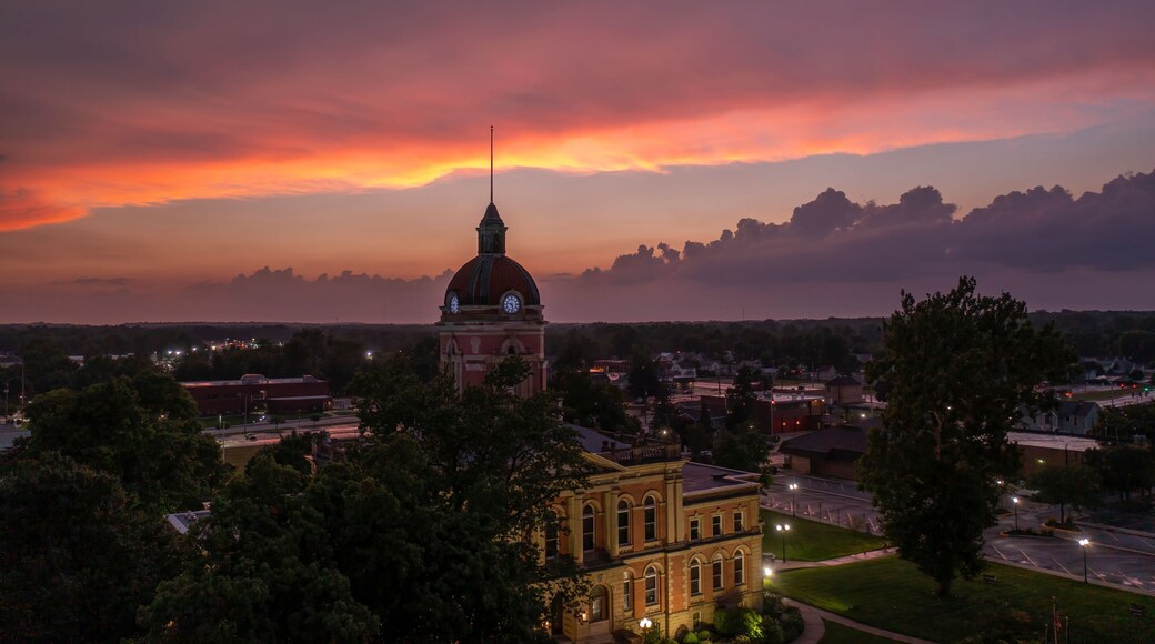 Courthouse at night
