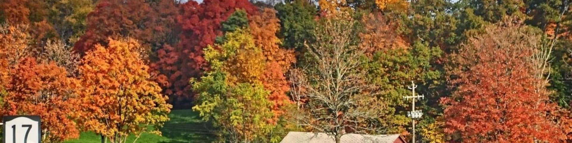 Route 17 in ny is a great road to view the fall foliage