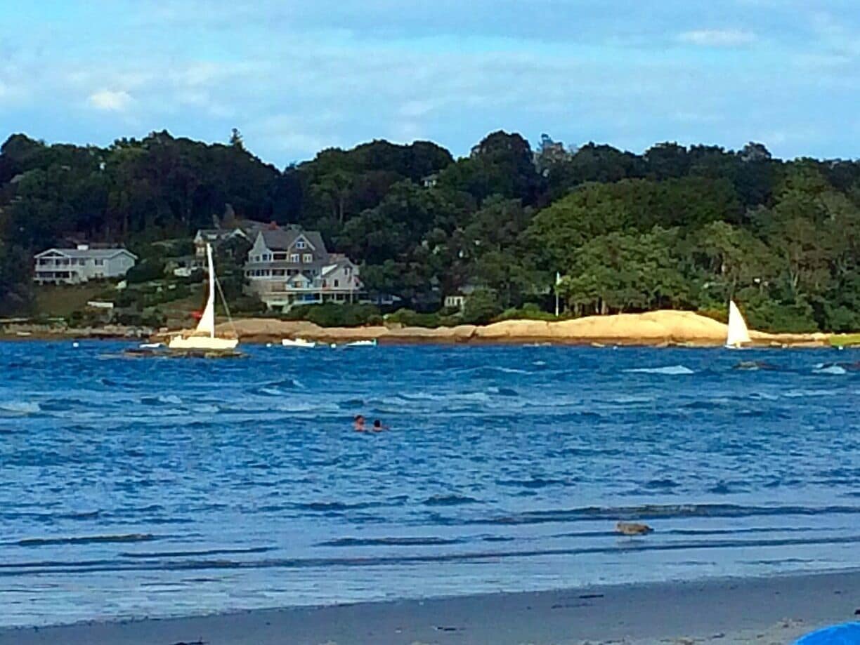 Gorgeous Beach in Massachusetts. Rocky areas for the kids to climb and a low tide to walk out to what appears as an infinity beach..
