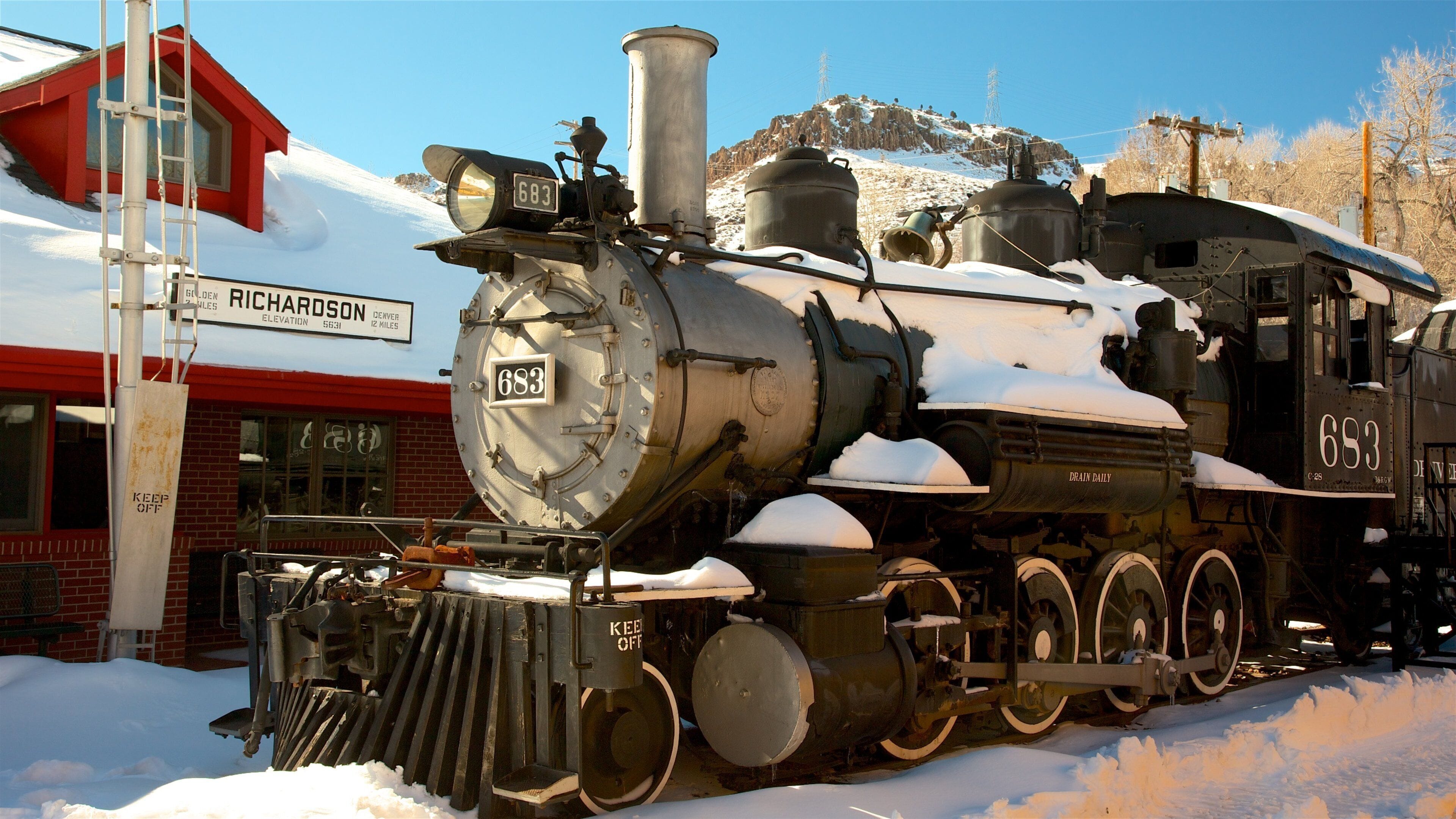 Golden showing railway items and heritage elements