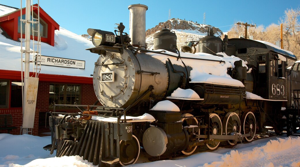 Golden showing railway items and heritage elements