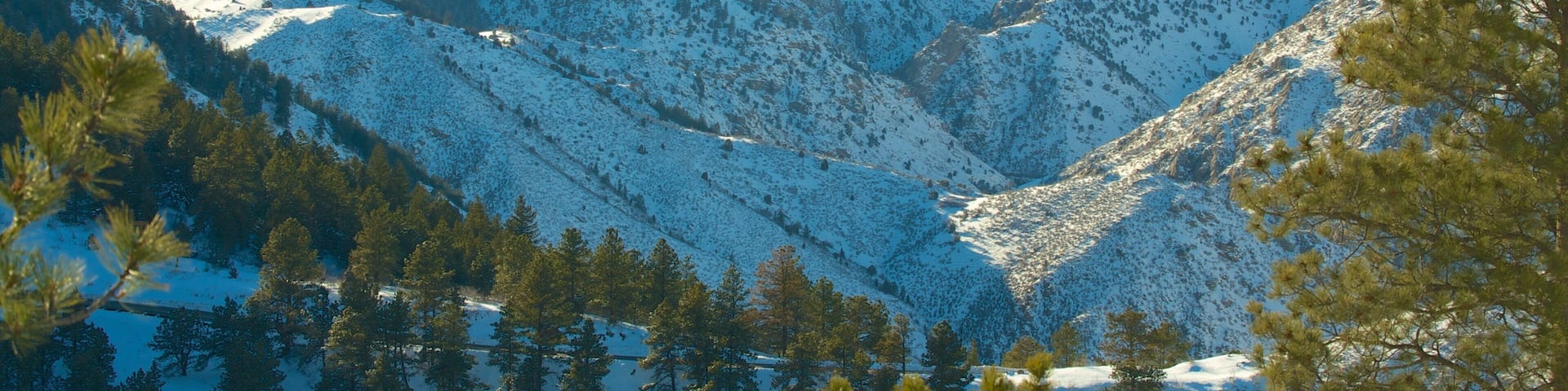 Golden showing snow, landscape views and mountains