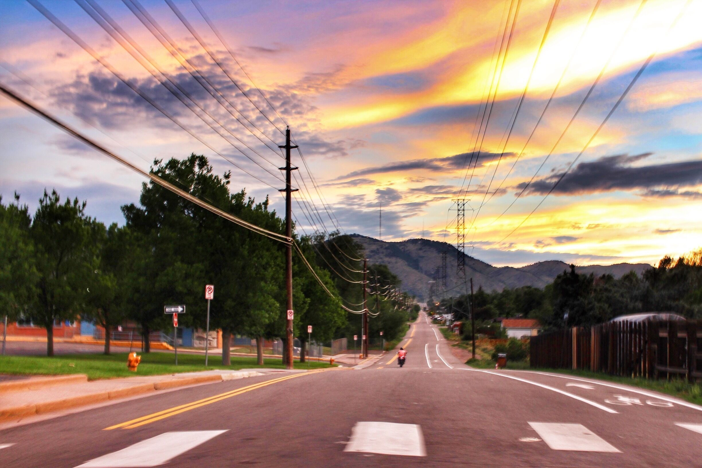 Sunset from Golden road