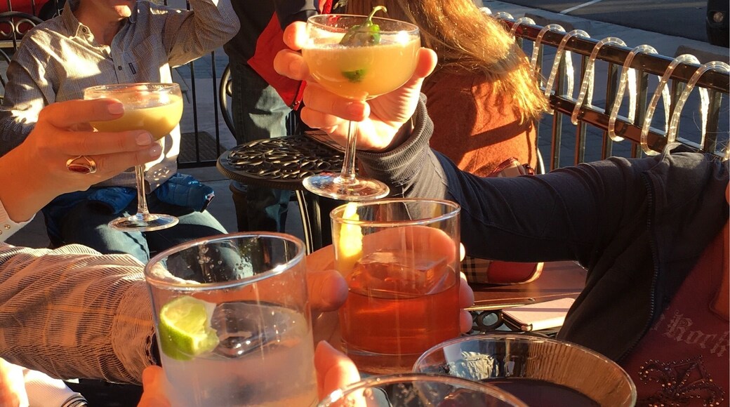 Stop by the back porch of his speakeasy-style bar for their house made gin and other tasty elixirs.