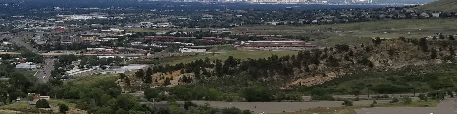 Hiking trails in Golden, CO, with the Denver skyline in the distance. #lifeatexpedia