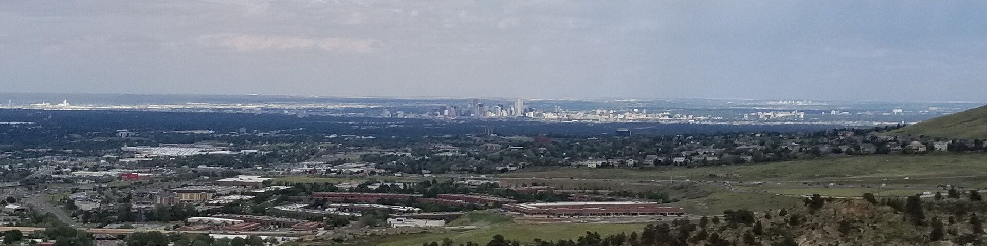 Hiking trails in Golden, CO, with the Denver skyline in the distance. #lifeatexpedia