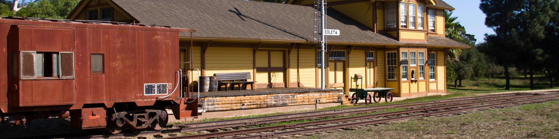 C95MX5 Preserved railroad station in Goleta, California