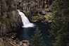 Upper McCloud falls as viewed from the trail above