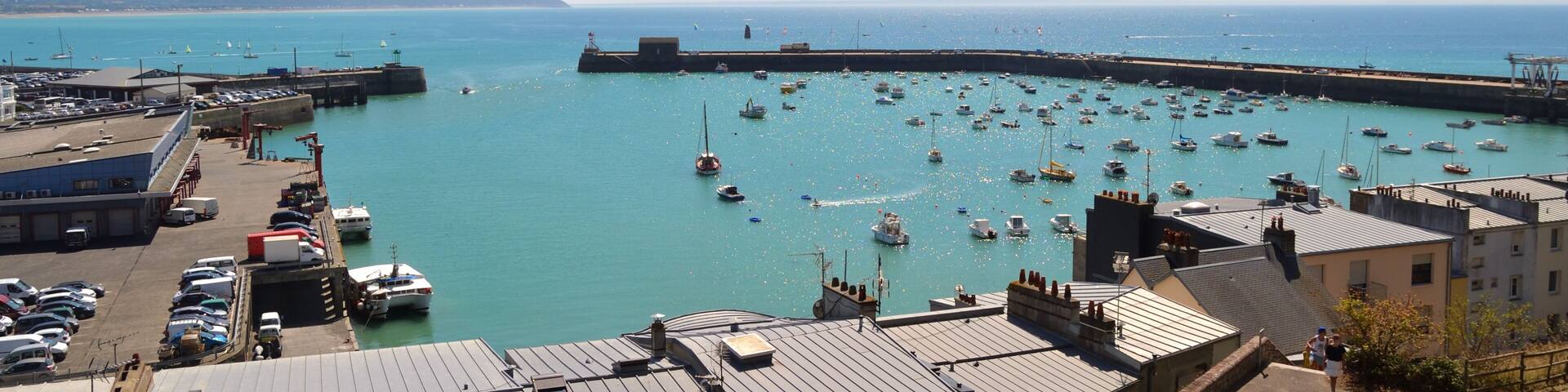 Port de Granville en Normandie, france