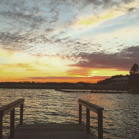 #Mississippi #sunset on the water