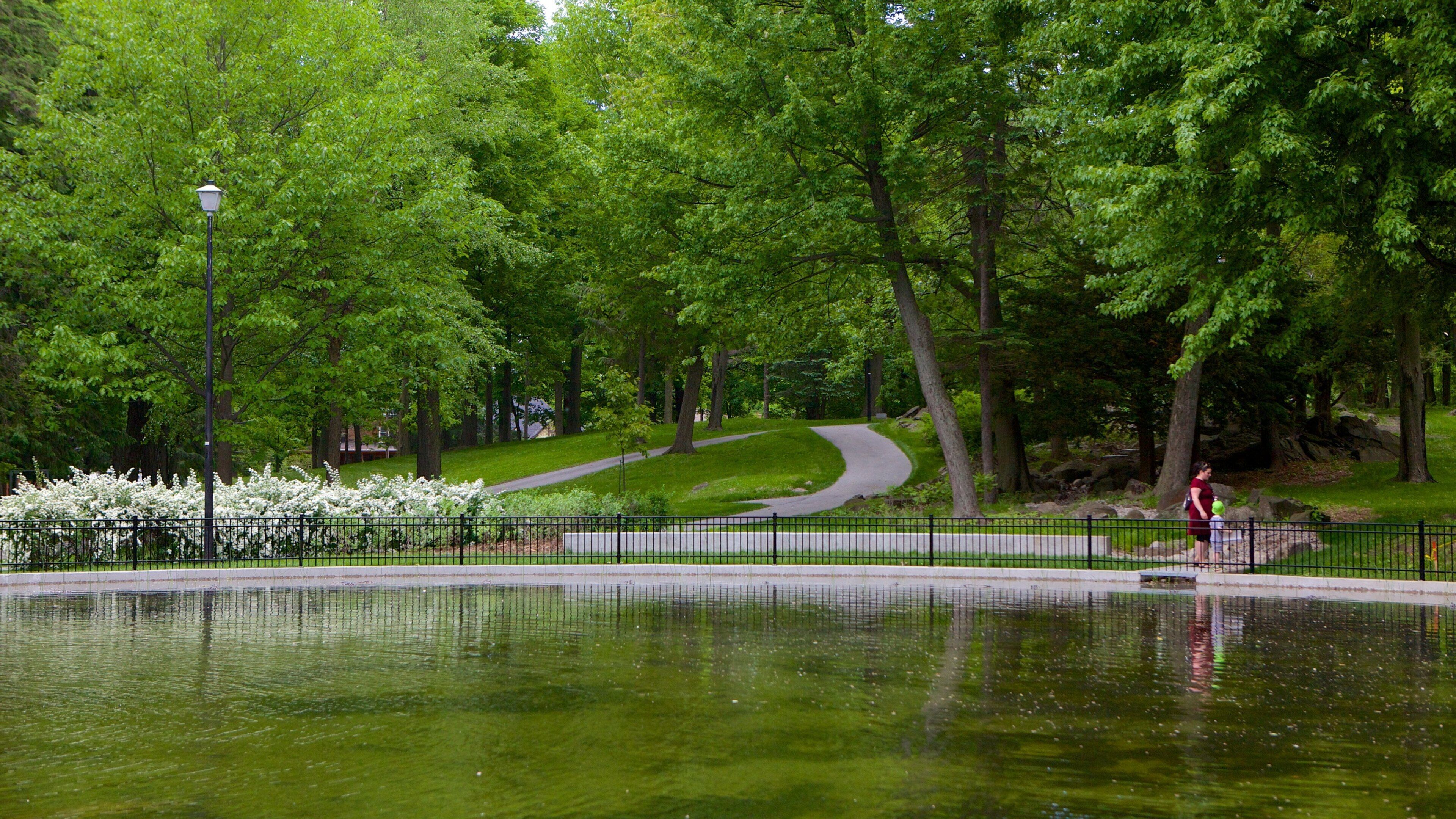 Granby showing a lake or waterhole and a garden