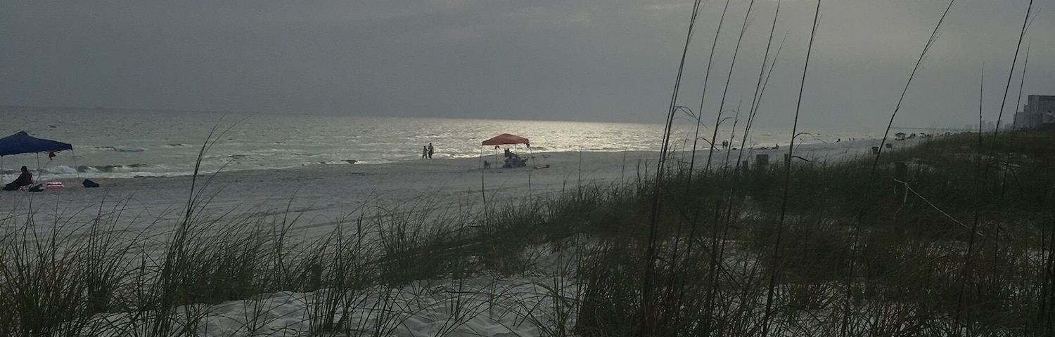 Gorgeous water, sparkling sand, friendly community...PCB is definitely a place on the return visit list!