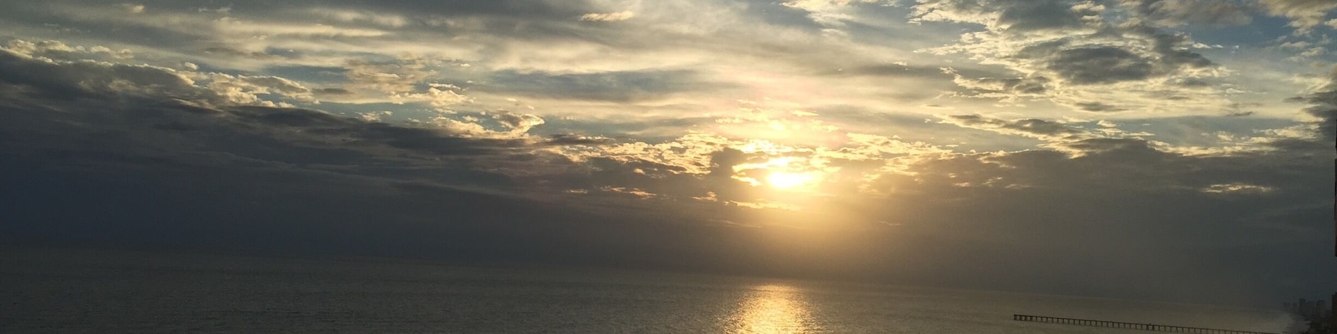 Sunset from PCB, the place to go for some action.