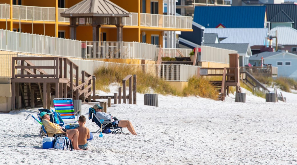 Panama City Beach which includes general coastal views, a coastal town and a sandy beach