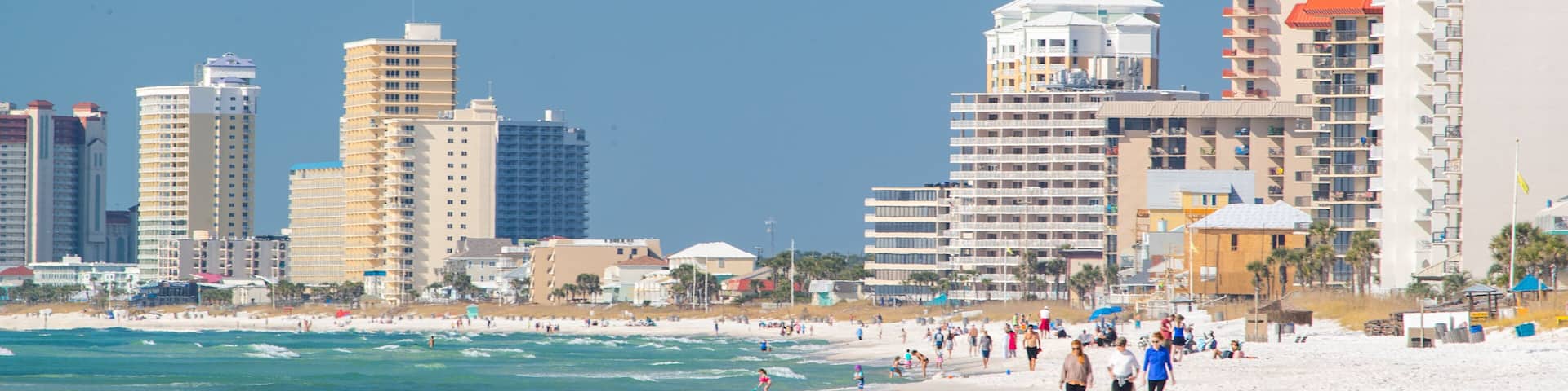 Panama City Beach featuring a sandy beach, general coastal views and a coastal town