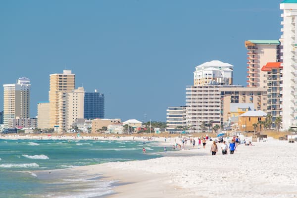Panama City Beach featuring a sandy beach, general coastal views and a coastal town