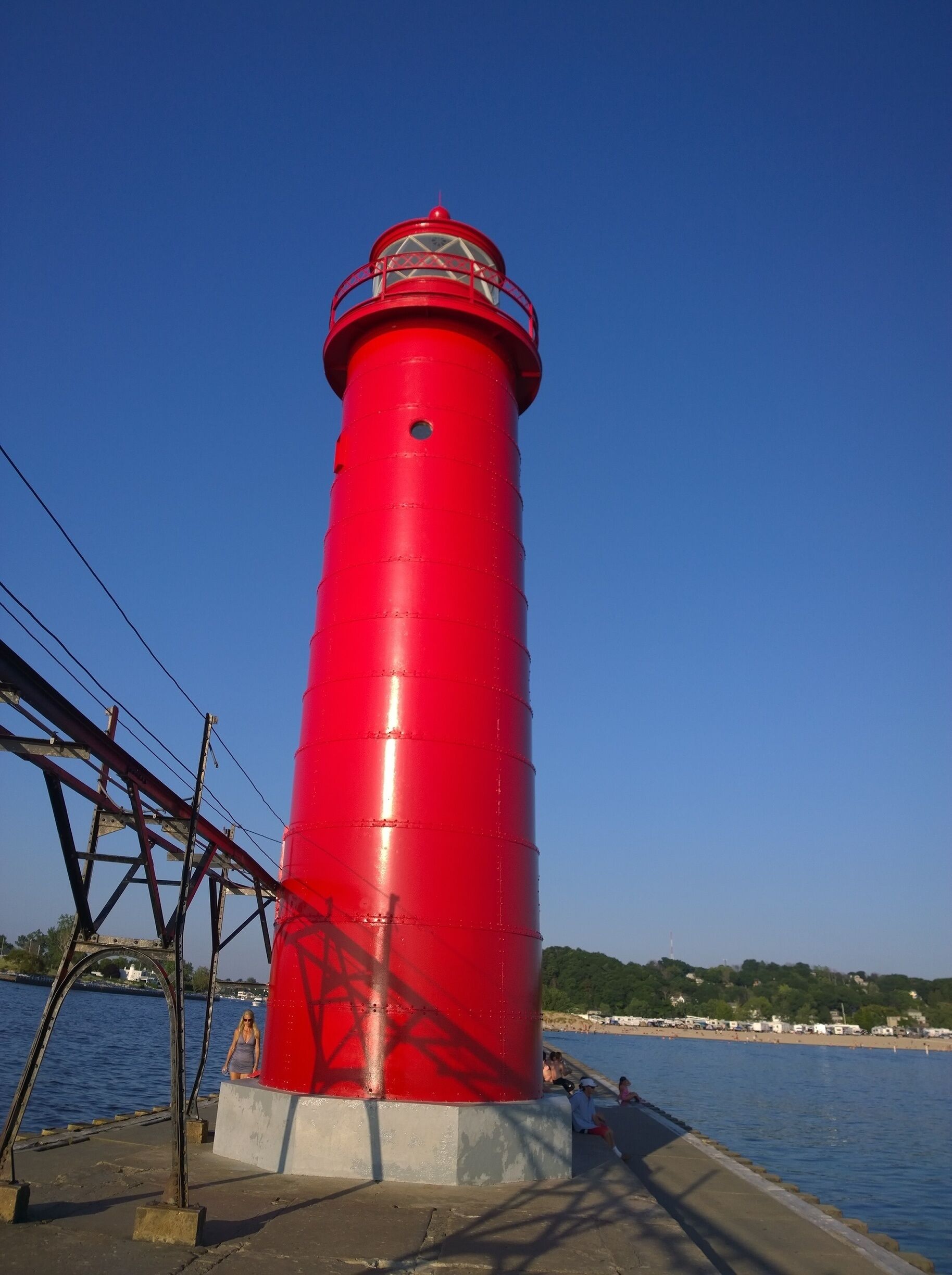 Grand Haven South Pierhead Inner Light is the inner light of two lighthouses on the south pier of Grand Haven, Michigan where the Grand River enters Lake Michigan.