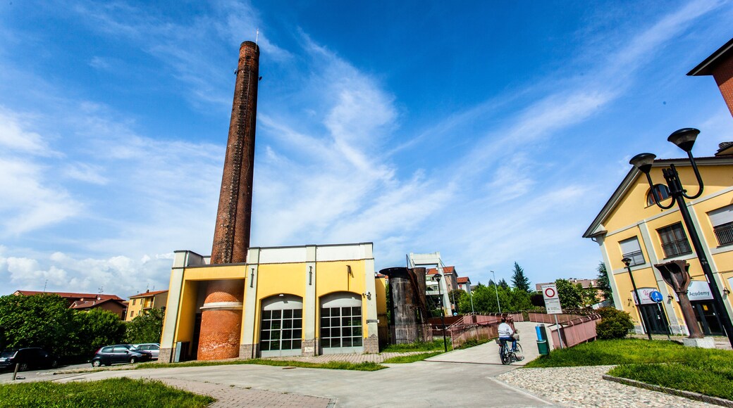 Melegnano in provincia di Milano, Lombardia - Italia - durante una giornata di sole e nuvole