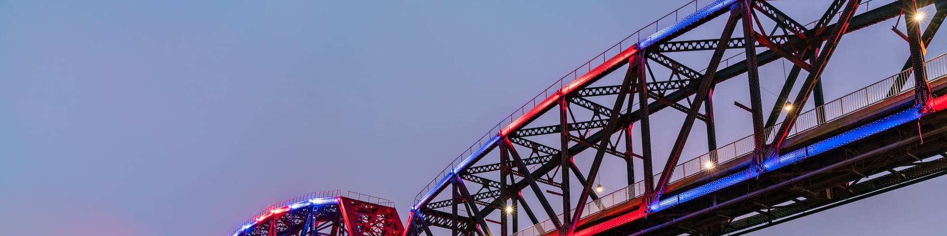 Big Four Bridge across Ohio River between Louisville, Kentucky and Jeffersonville, Indiana