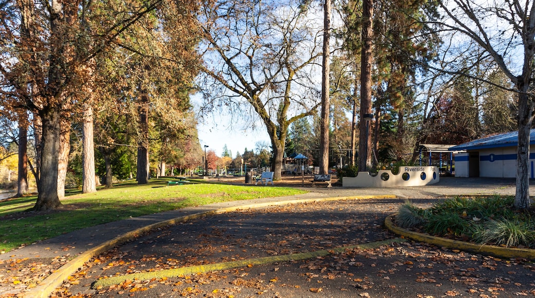 Riverside Park in Grants Pass, Oregon, in autumn season