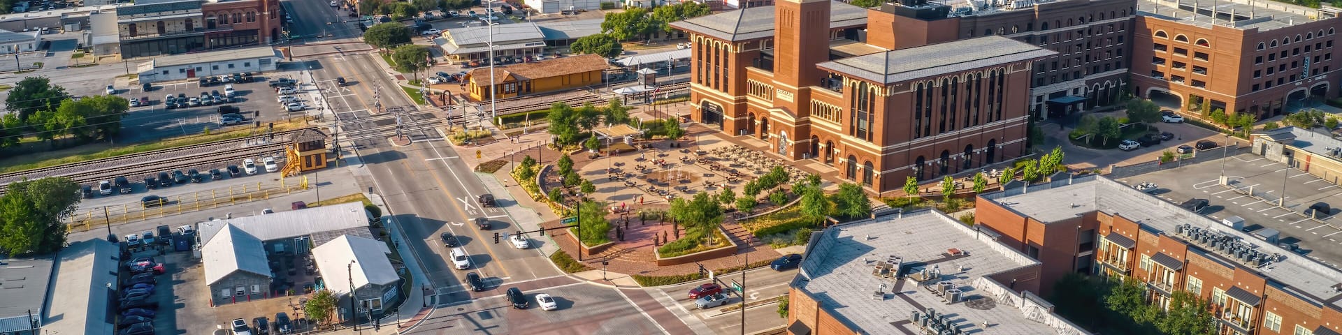 Aerial View of Grapevine, Texas during Summer