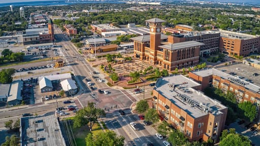 Aerial View of Grapevine, Texas during Summer