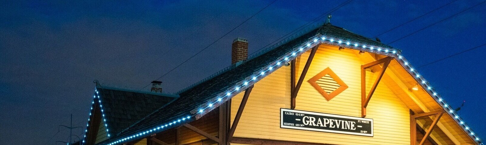Grapevine Vintage Railway Station in the blue hour #bvsblue