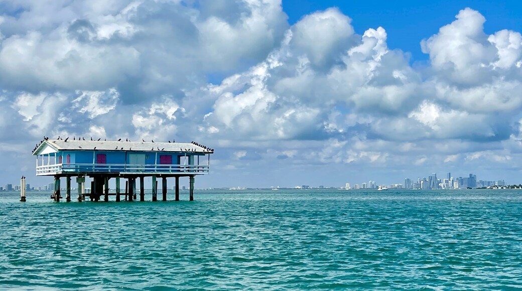 Stiltsville in Biscayne Bay in Miami, Florida