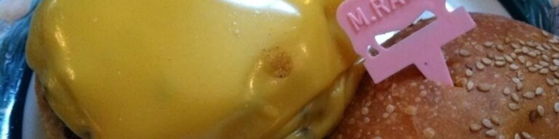 Looks plain, but Peter Luger's makes one of the best burgers!