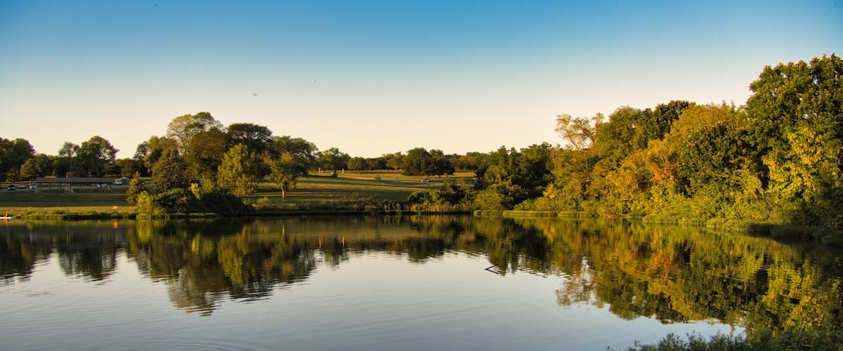 Scene at Shawnee Mission Park.
