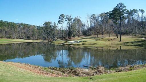 The Tee of the fourth hole (par 3) on the Sherway Nine at the beautiful Cambrian Ridge Golf Course in Greenville, Alabama.