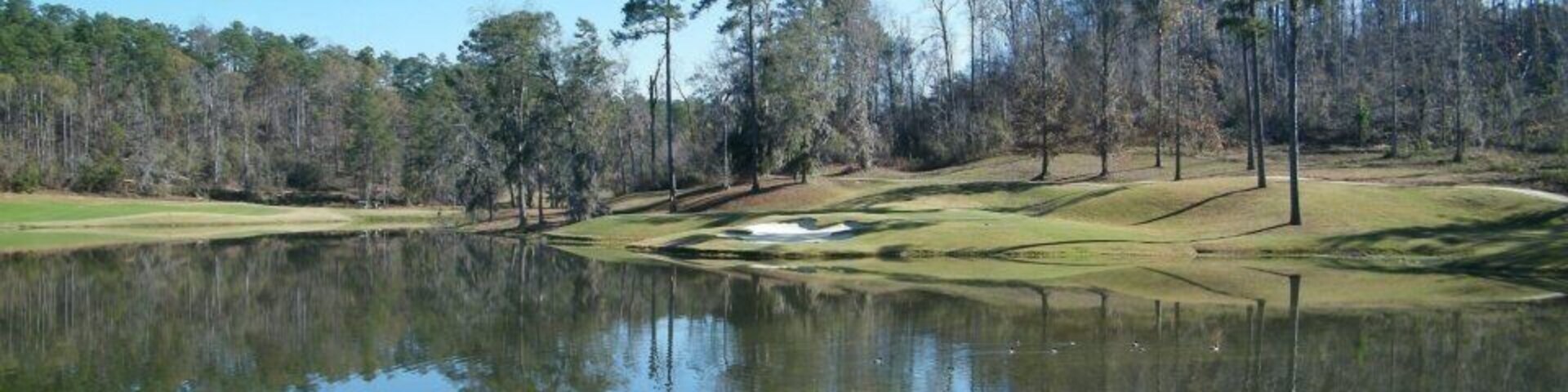 The Tee of the fourth hole (par 3) on the Sherway Nine at the beautiful Cambrian Ridge Golf Course in Greenville, Alabama.