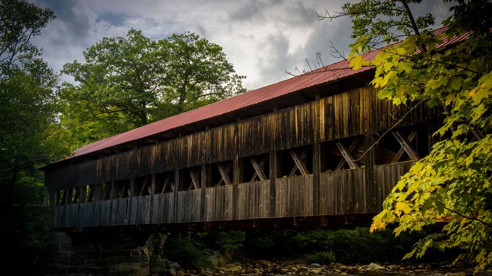 Albany covered bridge in the white mountains
