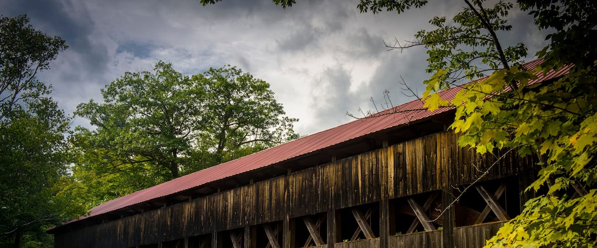 Albany covered bridge in the white mountains