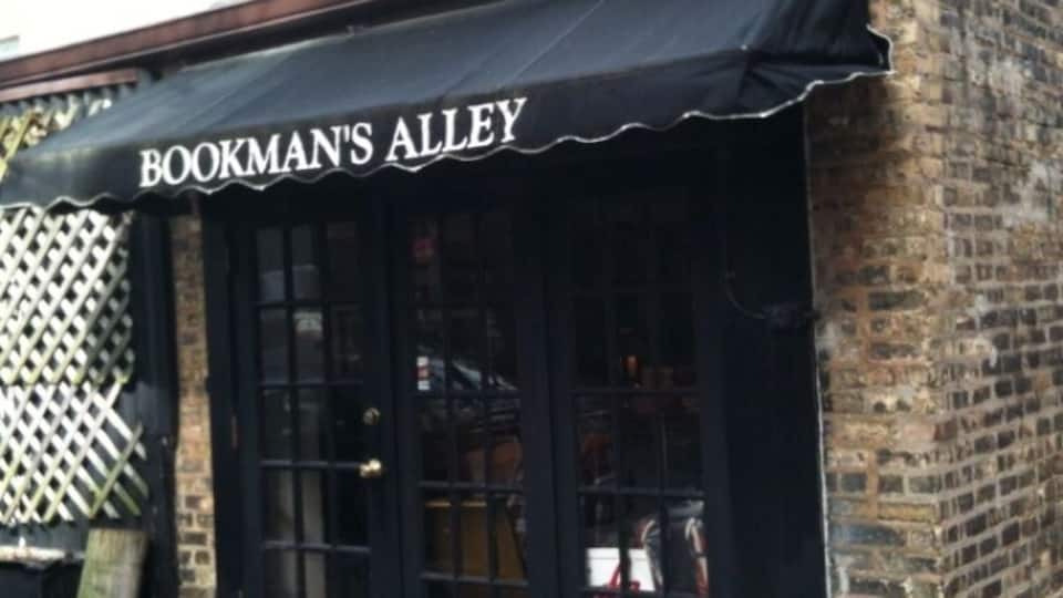 Go towards panera, past it and there is an alley where there are signs for this awesome used antique bookstore in Evanston, il!