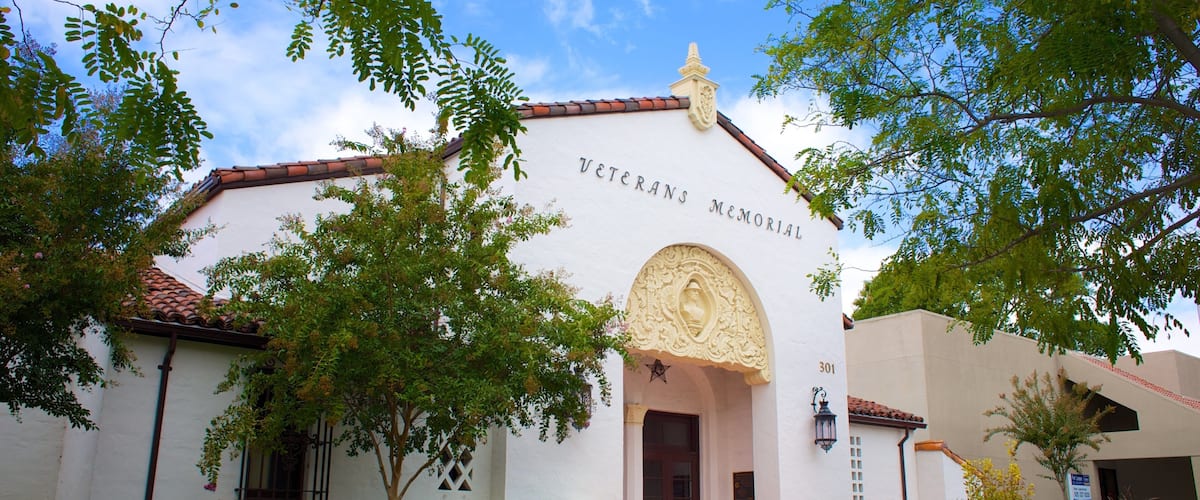 Pleasanton showing a memorial