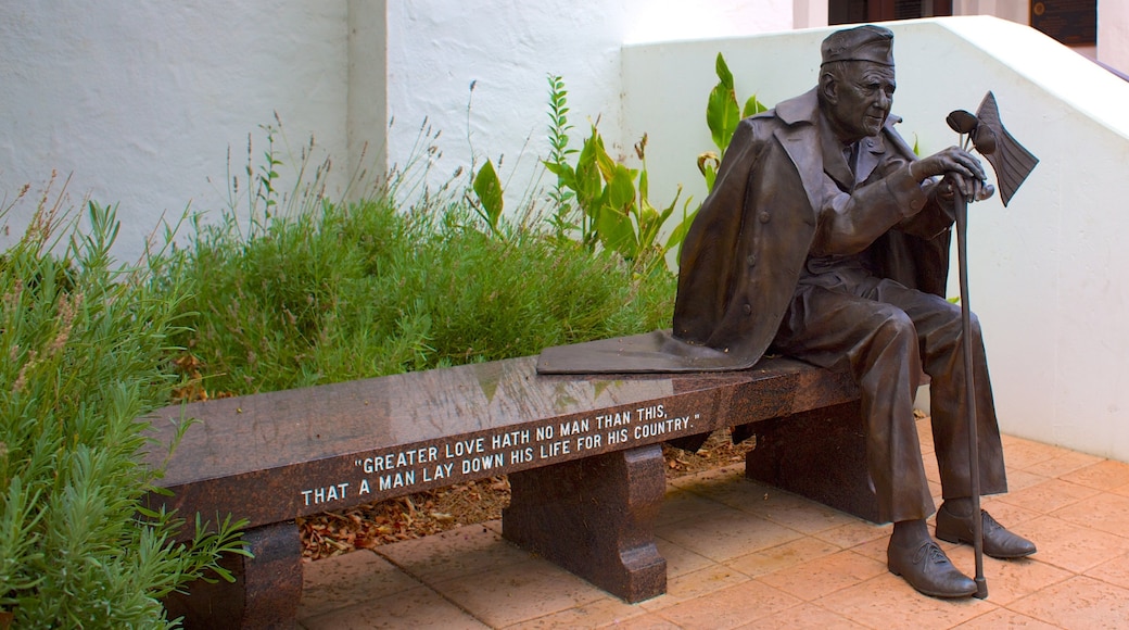 Pleasanton showing a memorial and a statue or sculpture