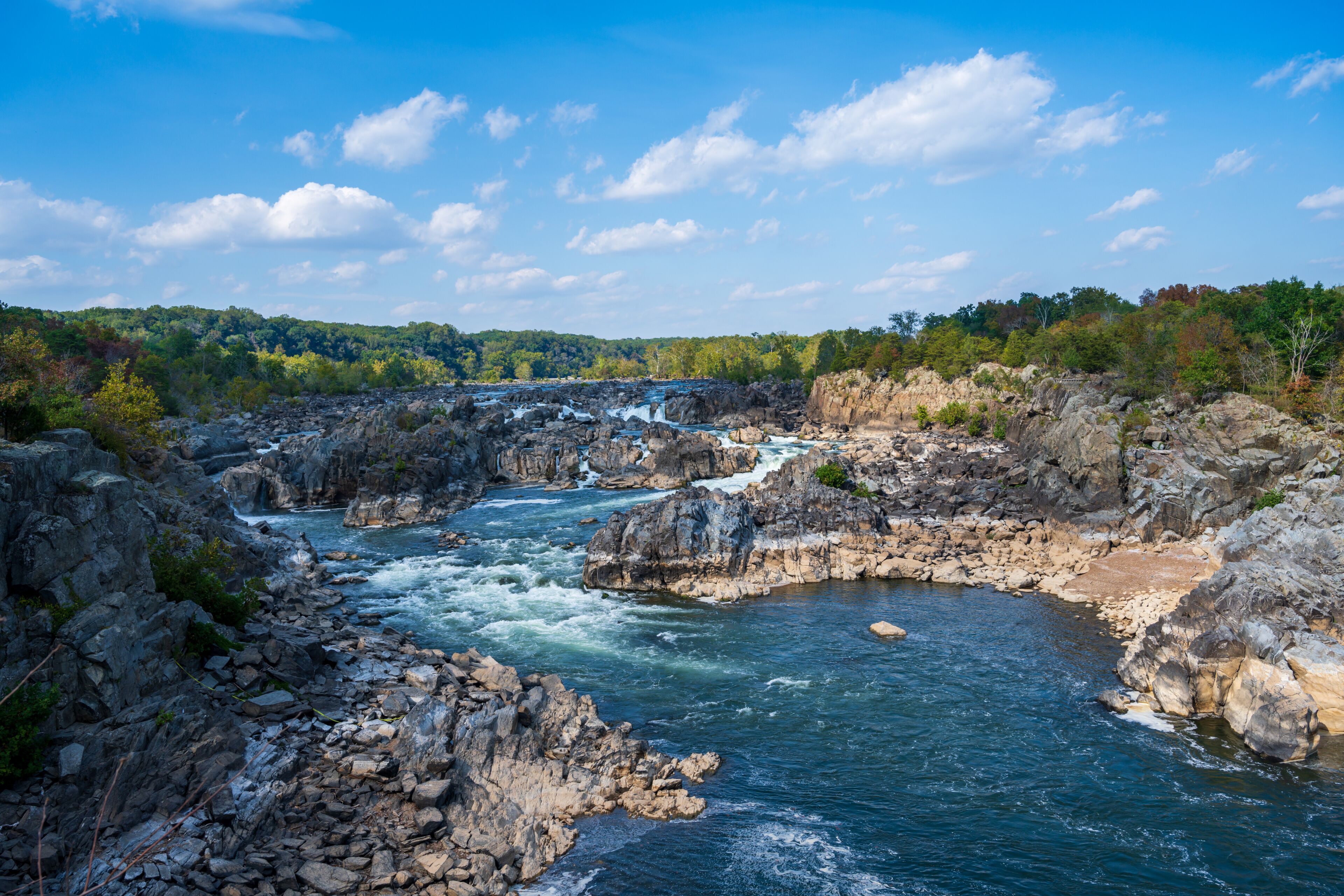 Great Falls Potomac Waterfall in Fairfax Virginia