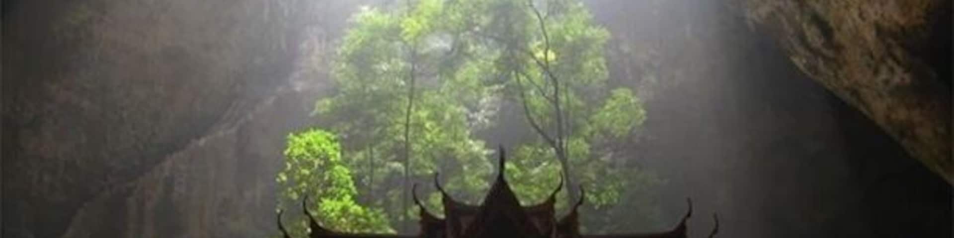 Khao Luang Cave is a worthwhile destination but be prepared for a slippery hike along slick rocks. The legend about this cave that was a magic portal to a land of young maidens