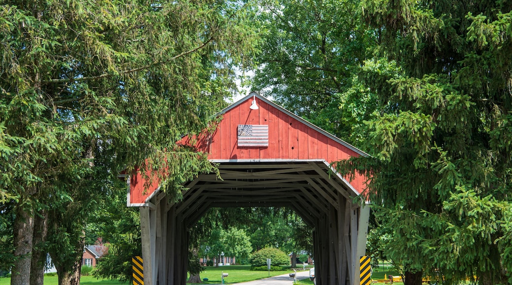 Stemen House Covered Bridge in Fairfield County, Ohio