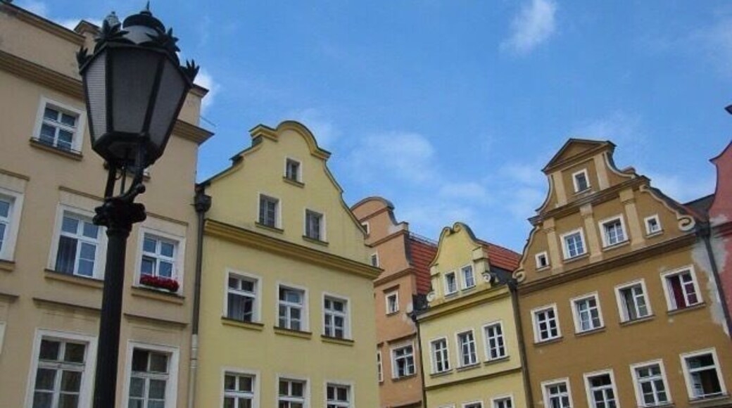 Looking up! at the colorful buildings in the town square of Jelenia Góra, Poland
#bestof5