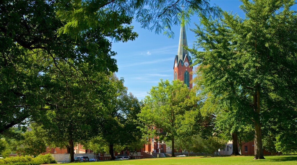 Jefferson City showing a park and heritage elements