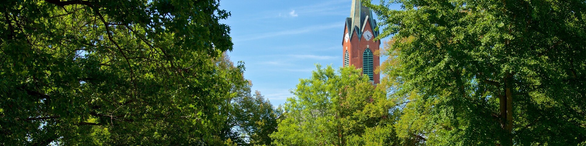 Jefferson City montrant patrimoine historique et jardin