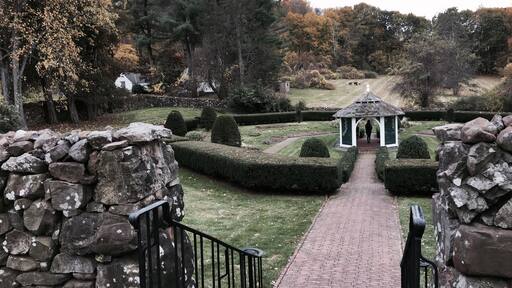 The Sunken Garden at Hill-Stead Museum in Farmington, CT.
What is remarkable about the estate is that the colonial revival home was designed by Theodate Pope Riddle and the art work was collected by her father. The impressionist masterpieces included Monet, Degas, Manet, Whistler, and Cassatt.