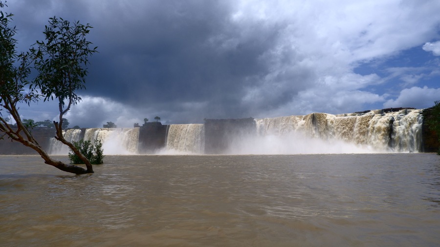 Broadest waterfalls in India, Chitrakoot or Chitrakote falls, Chhattisgarh, India. Located near the Kanger Valley National Park