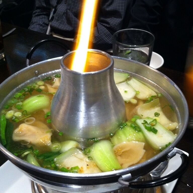 Mmmm, good Thai! This is the won ton soup.