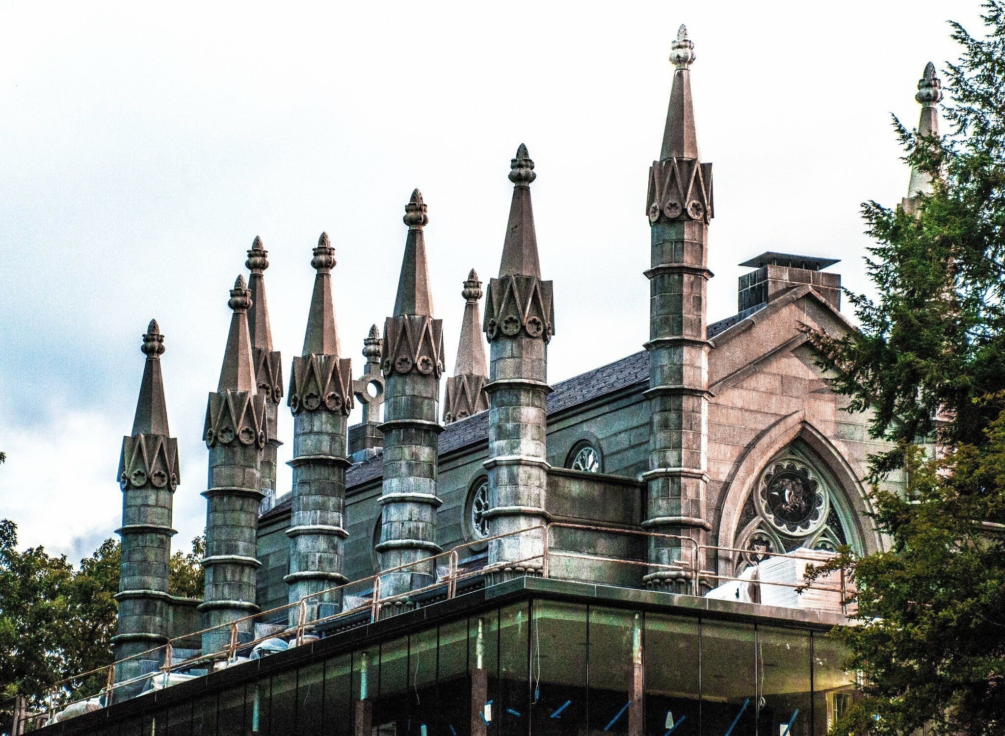Mount Auburn Cemetery... another of the famous building located in the grounds. Bigelow Chapel was built in the 1840s and rebuilt in the 1850